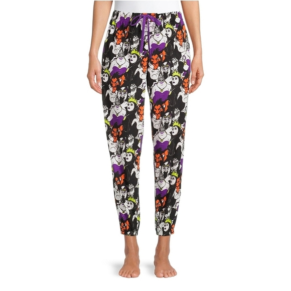 Disney Villains Women's Licensed Plush Joggers Pants sz Small - Picture 2 of 6